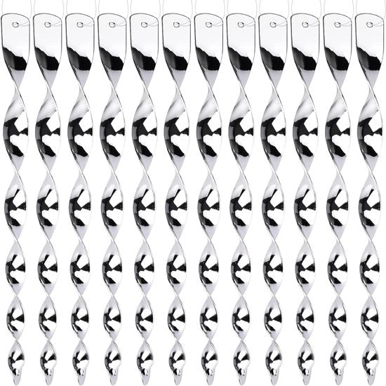 12x Riflettenti Scarecrow a Spirale del Vento - Deterrente per Uccelli per Balcone e Giardino