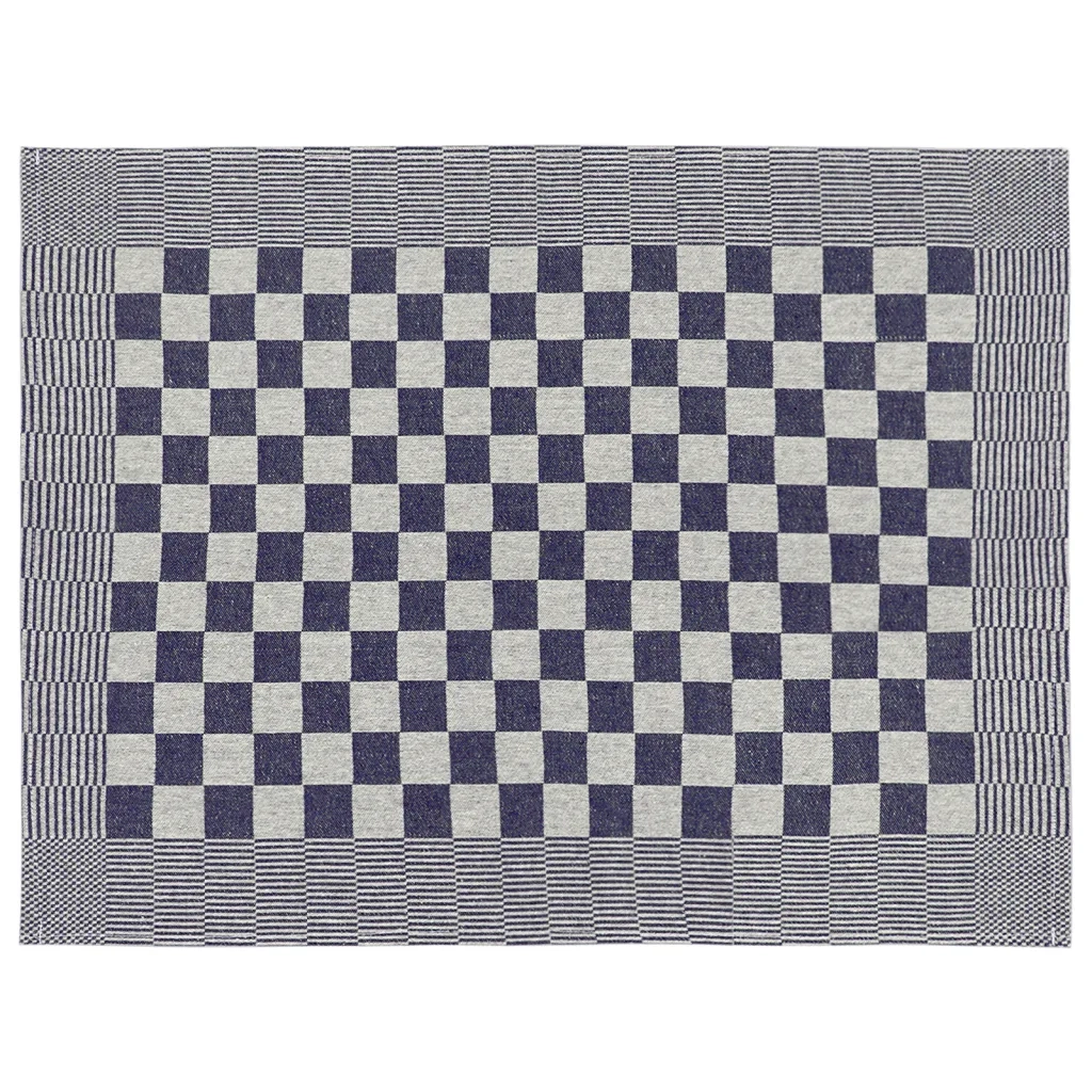 Set Strofinacci 10 pz | Teli per bagno in Cotone Blu e Bianco