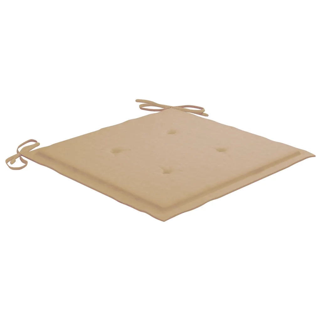 Set da Pranzo Giardino Pieghevole 3 pz | Set Salotto da Giardino Cuscino Massello di Teak