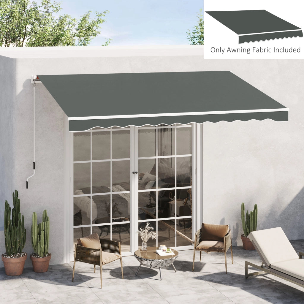 Tenda a Rullo per Terrazzo ¨C Minimal ¨C Polyester Antivento Grigio