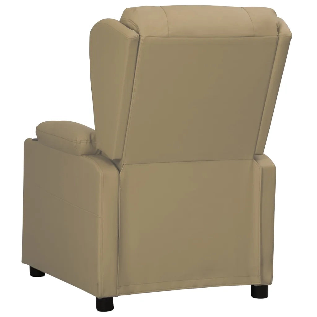 Poltrona Reclinabile Cappuccino in Similpelle 339070