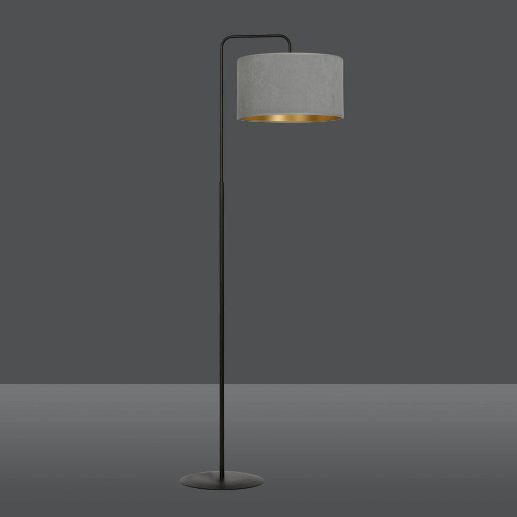 Lampada da terra Emibig Hilde 150cm E27 grigio/nero