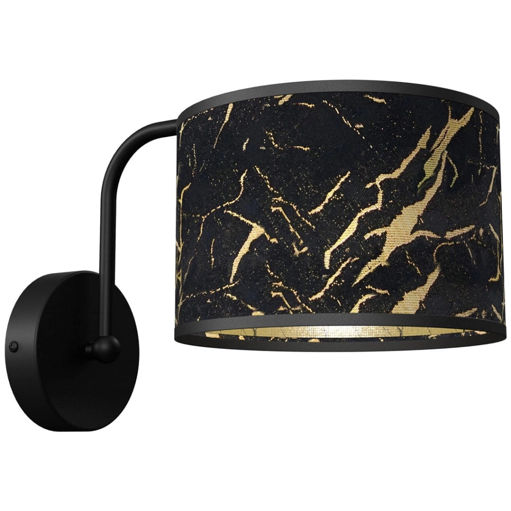 Applique interno 1 luce SENSO Milagro nero/ottone E27 60W