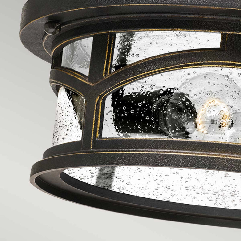 Plafoniera esterna Quoizel Marblehead bronzo E27 2x60W IP44