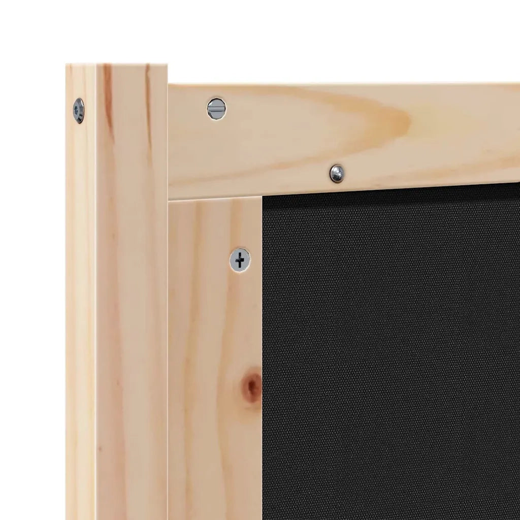 Testiera Altro-Testiera con Cuscini Marrone e nero 180 cm Legno di pino massello