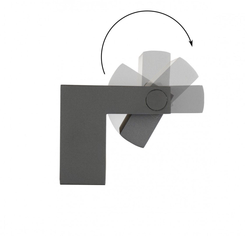 Applique esterna LED 10W orientabile grigio scuro IP54 SU-MA