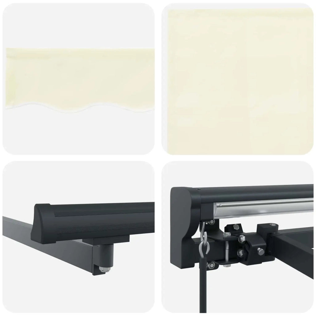 Tenda retrattile manuale Crema 4,5 × 3,5 m 3420459