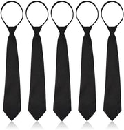 Accessori formali 5 pezzi - Cravatte pre-assemblate - Design classico a razzo - Accessori eleganti e semplici - Cravatte regolabili - 5 pezzi
