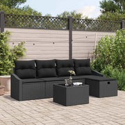 Set di divani con cuscino 6 pcs polyrattan