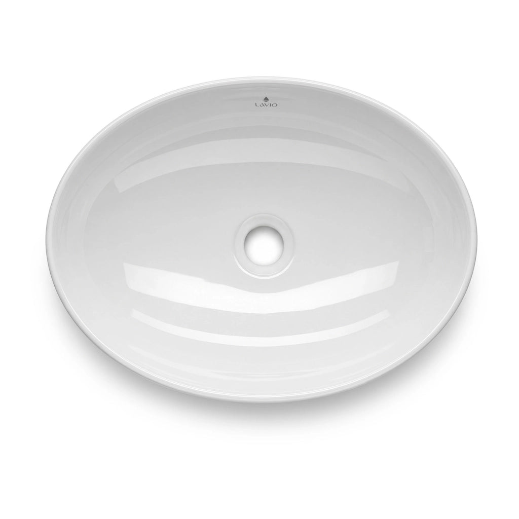Lavabo da appoggio ovale OVALIS ceramica 41 cm Bianco