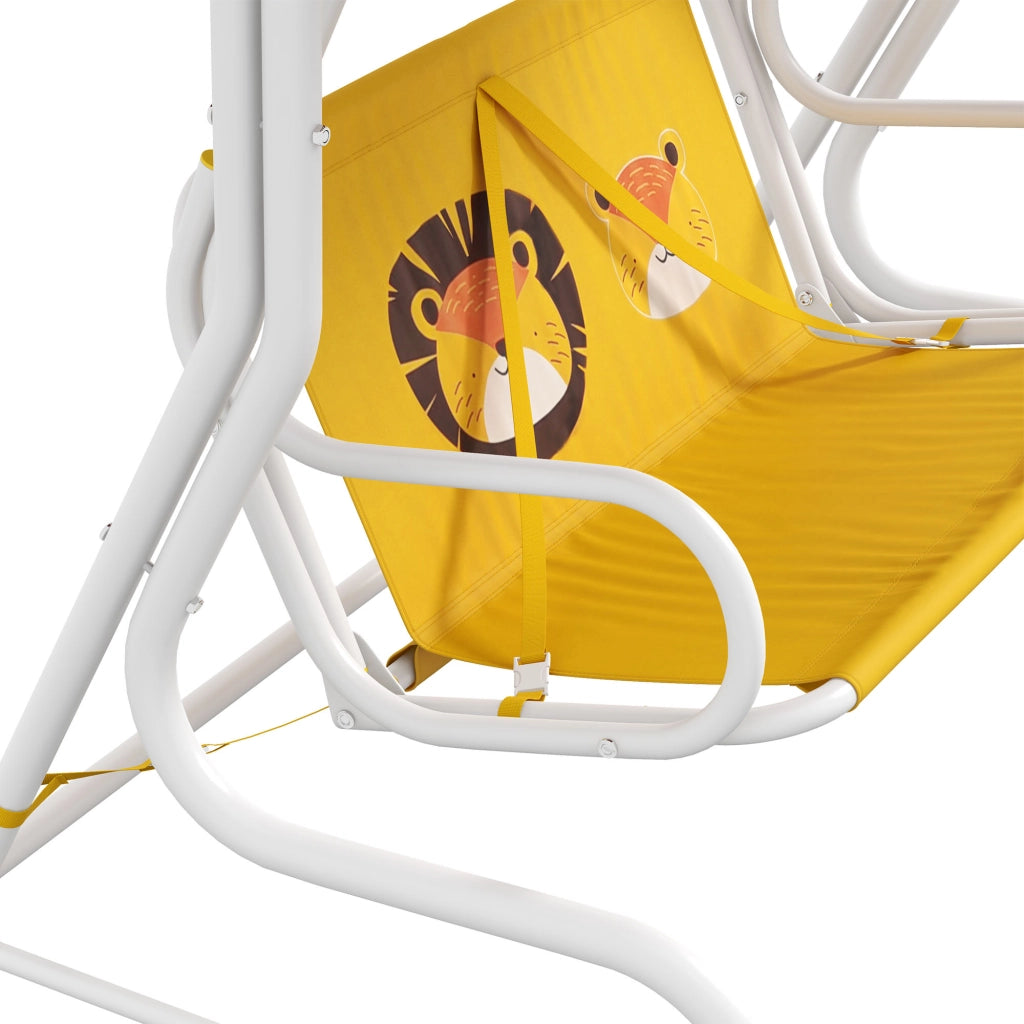 Divano a dondolo per esterno ¨C Minimal ¨C 2 posti, giallo, 110x70x110 cm
