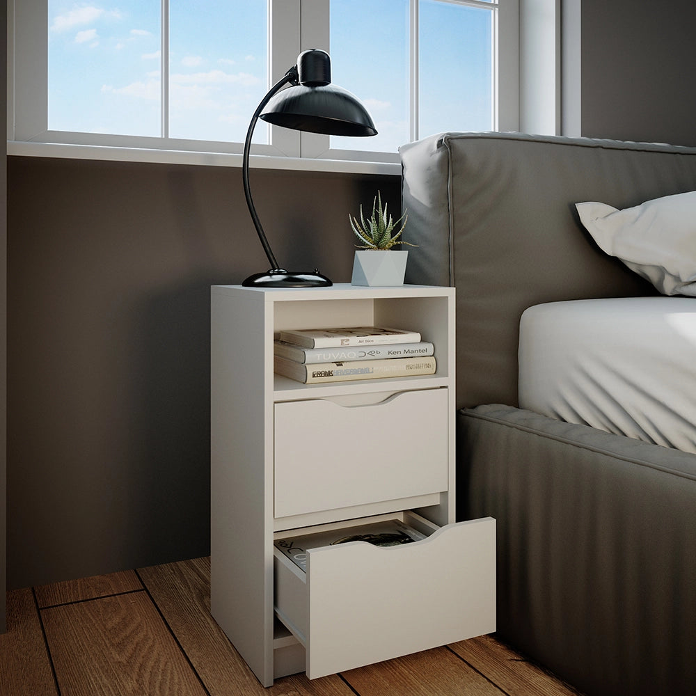 Vicco Comodini camera da letto Bianco 38 x 66.6 cm Set di 2