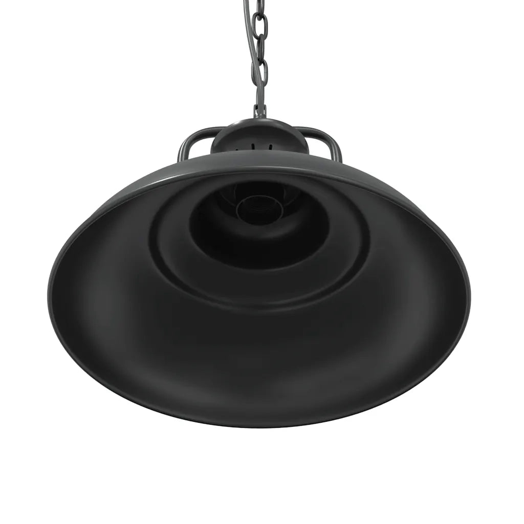 Lampada a Sospensione E27 Nero Ø31 cm in Metallo 4103456