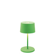 Lampada a led da tavolo Olivia pro mini verde mela ricaricabile e dimmerabile