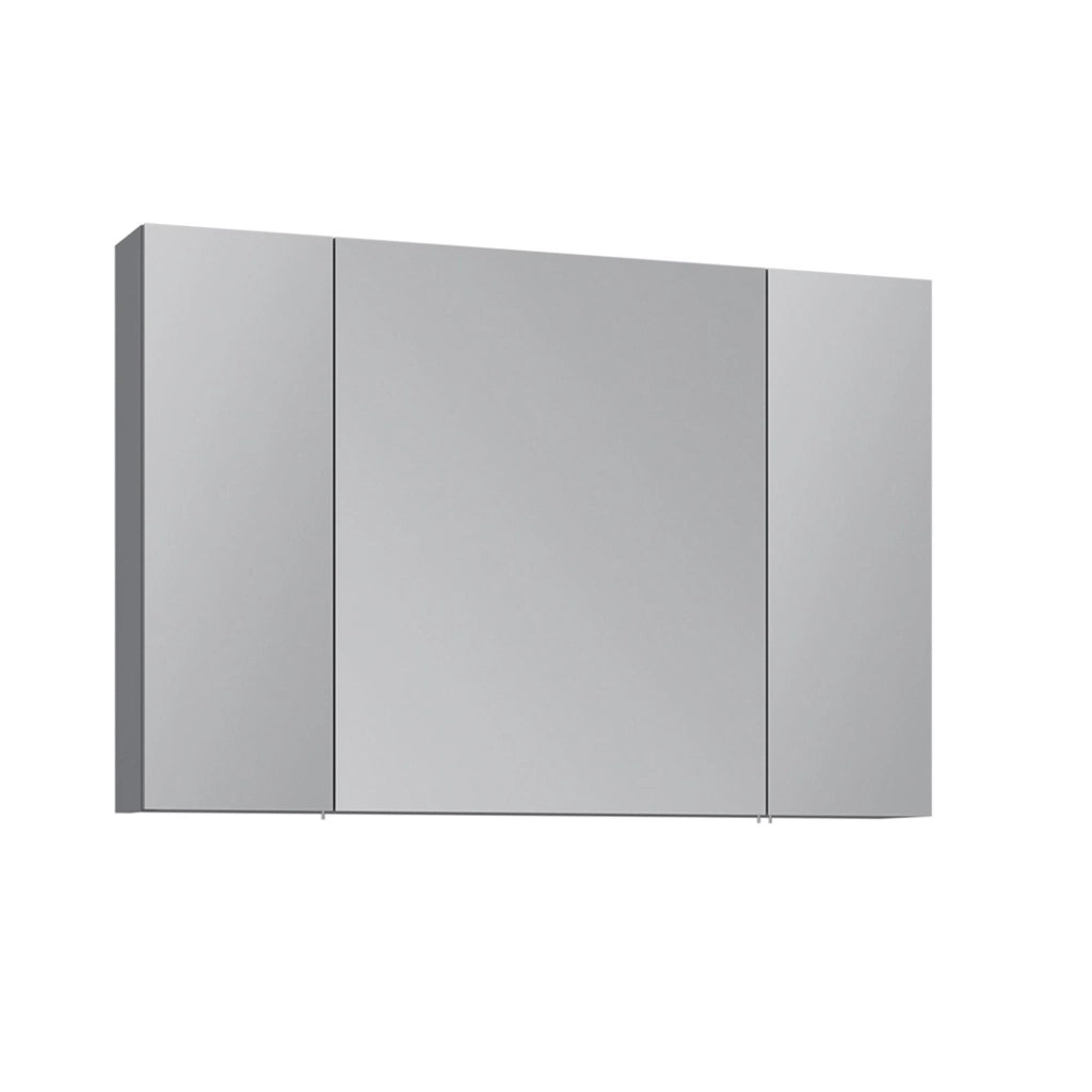 Mobile da bagno con specchio "Nuvola 100 v2" - 97 x 16 x 66 cm - Grigio