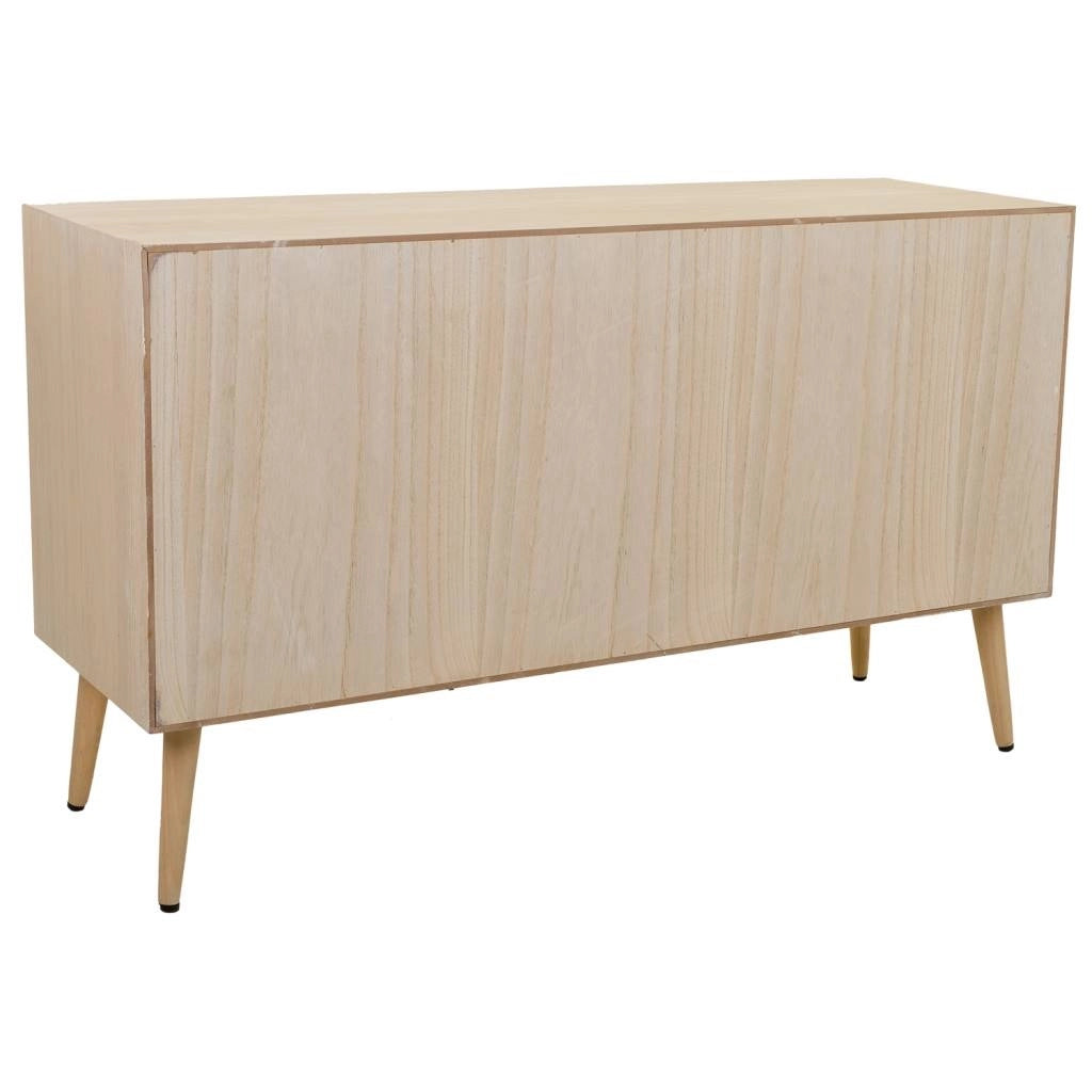 Credenza in MDF e griglia, marrone, 120x41,5x71 cm