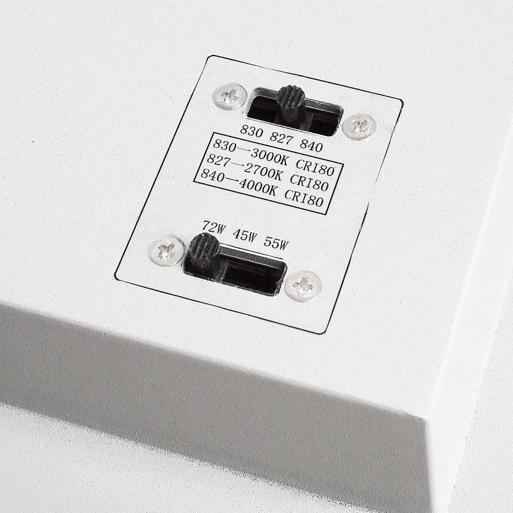 Trade Shop - Faretto Track Led Cct 72w Binario Trifase 3in1 Dimmerabile 3 Temperature Luce 230v - Grigio