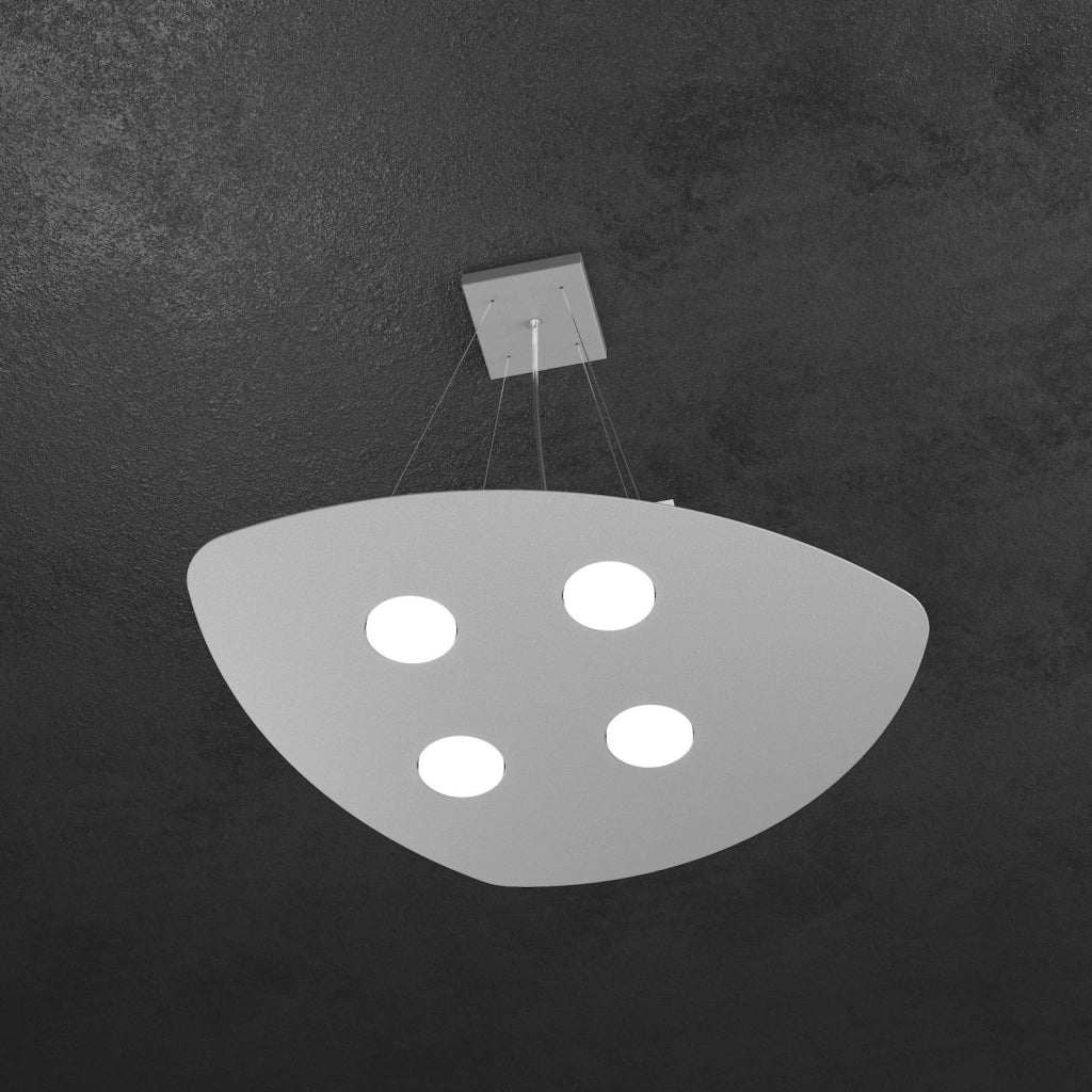 SHAPE SOSPENSIONE 4 LUCI GRIGIO 1143-S4-GR