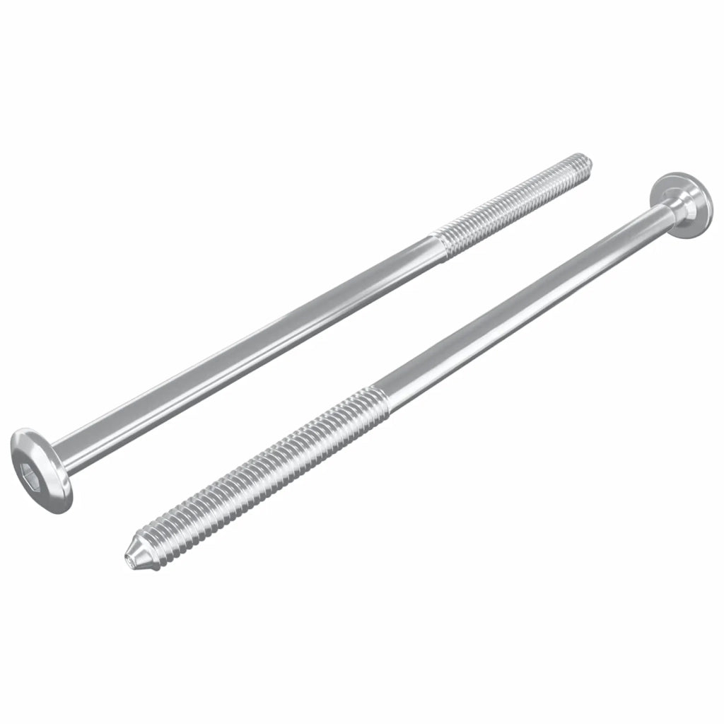 Viti per mobili 2 pcs Argento M6 x 120 mm Acciaio 864406