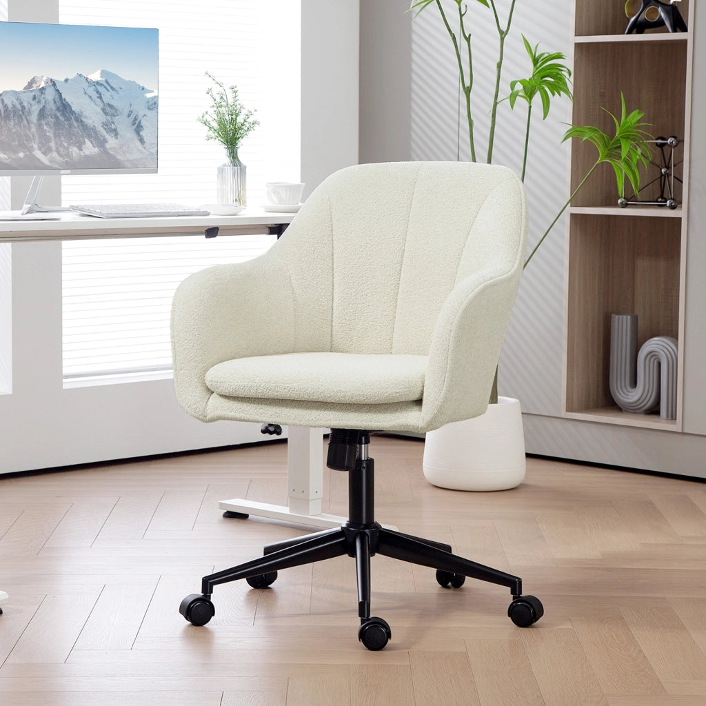 Sedia da ufficio con tessuto ¨C Minimal ¨C Beige