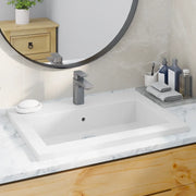Lavandino in Granito 600x450x120 mm Bianco 142964