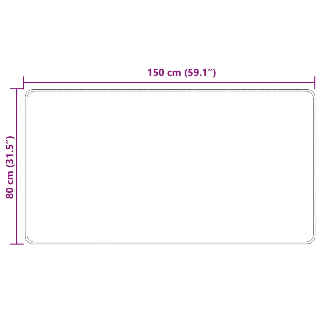 Runner Tappeto MARSA Beige 80 x 150 cm Poliestere e PVC 42023082