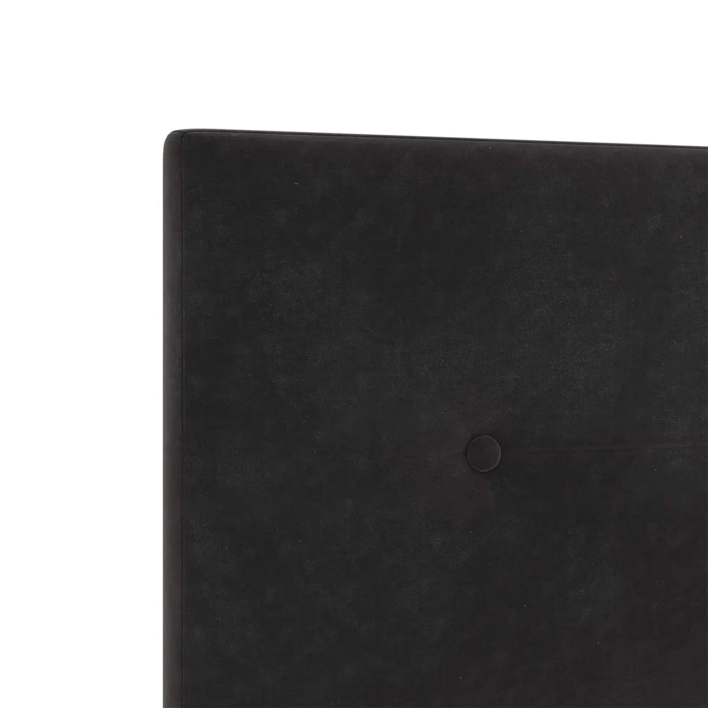 Letto a molle con testiera Nero 120 x 190 cm Velluto 3344929