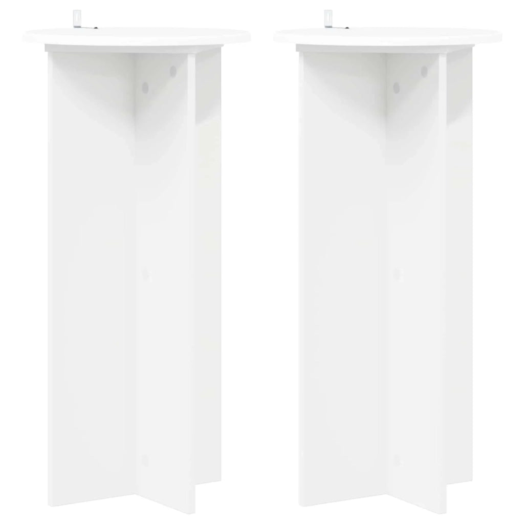 Supporto per piante 2 pcs Bianco Ø40 x 80 cm 899699