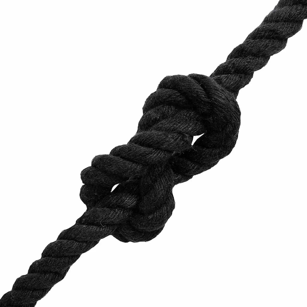 Corda | Fune Nero 1,2 x 1,2 x 5000 cm Cotone