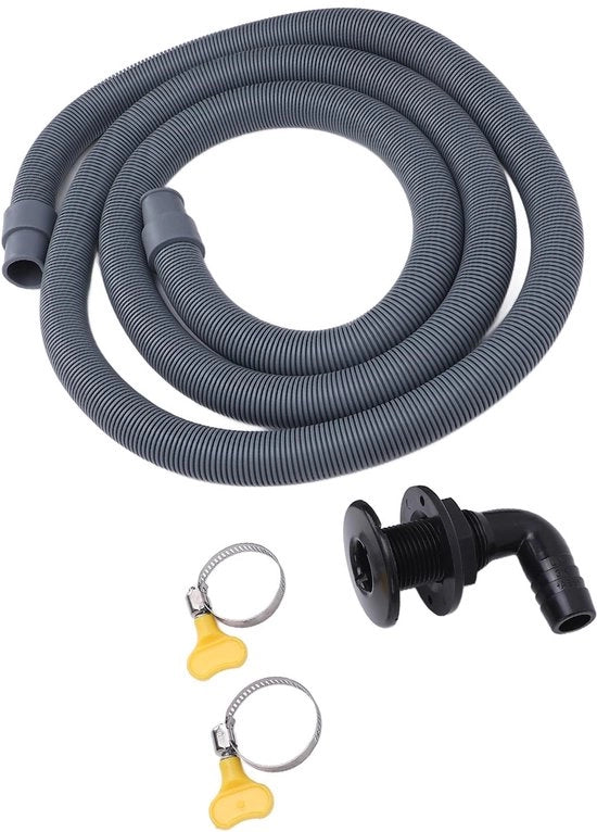 Kit di installazione pompa di sentina - Seringa 2m con connessione 90° - Adatto per barche/yacht - Materiale EVA/PE - Flessibile e resistente - Kit di pompa