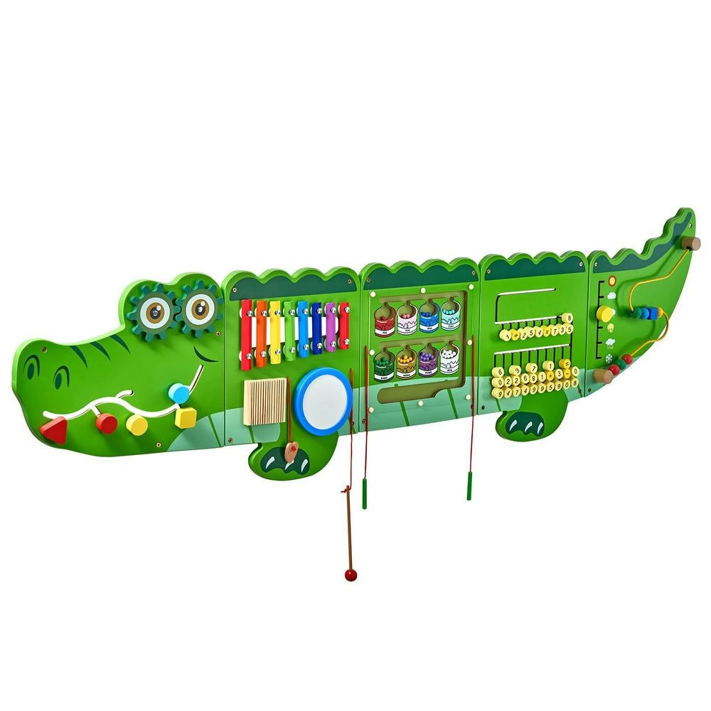 Pannello Sensoriale Montessori Parete 9 Attività Interattive Legno 3-12 Anni Apprendimento Sala Giochi Asilo