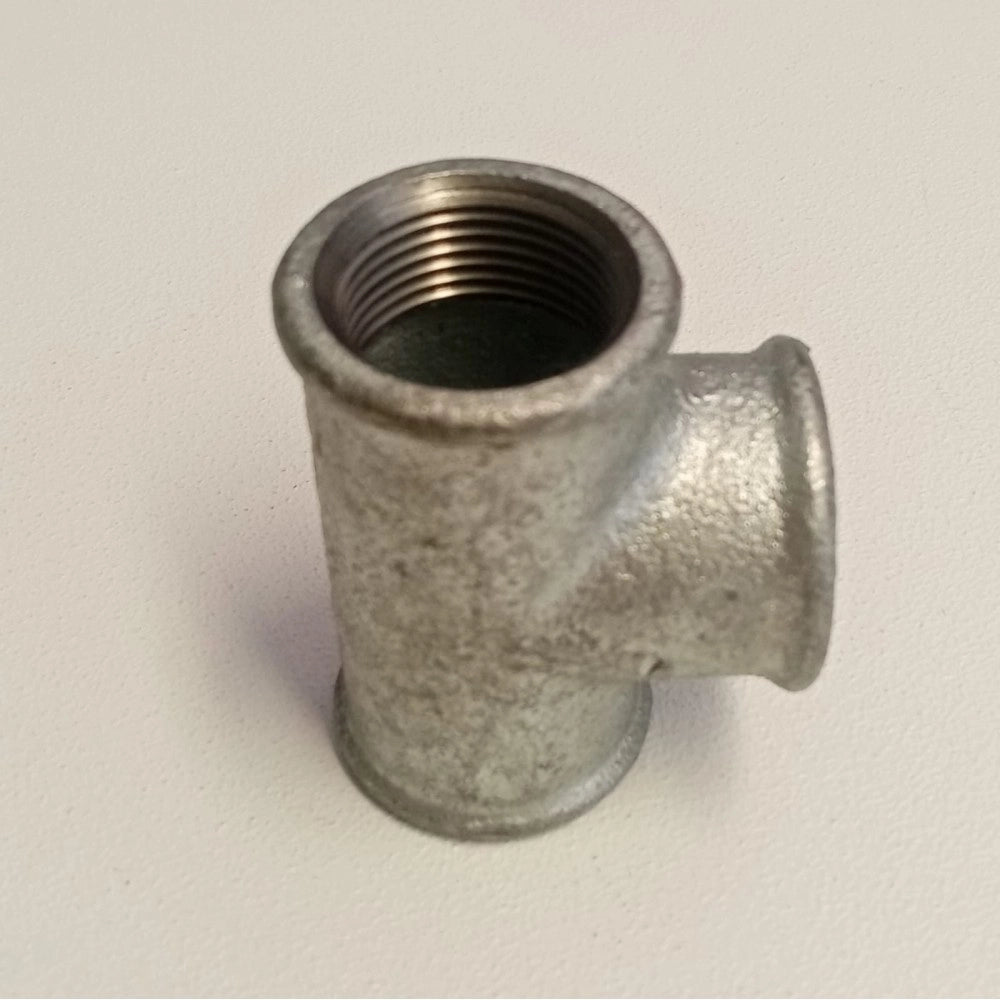 Raccordo fff 1/2''- 2pz tee t ghisa zincata malleabile raccordo di connessione a 3 vie