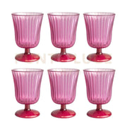 SET 6 BICCHIERI GINEVRA ROSA