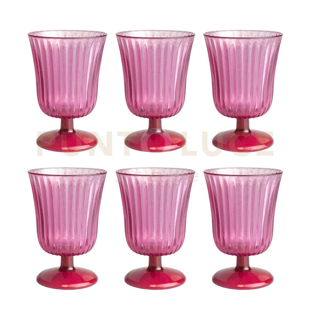 SET 6 BICCHIERI GINEVRA ROSA