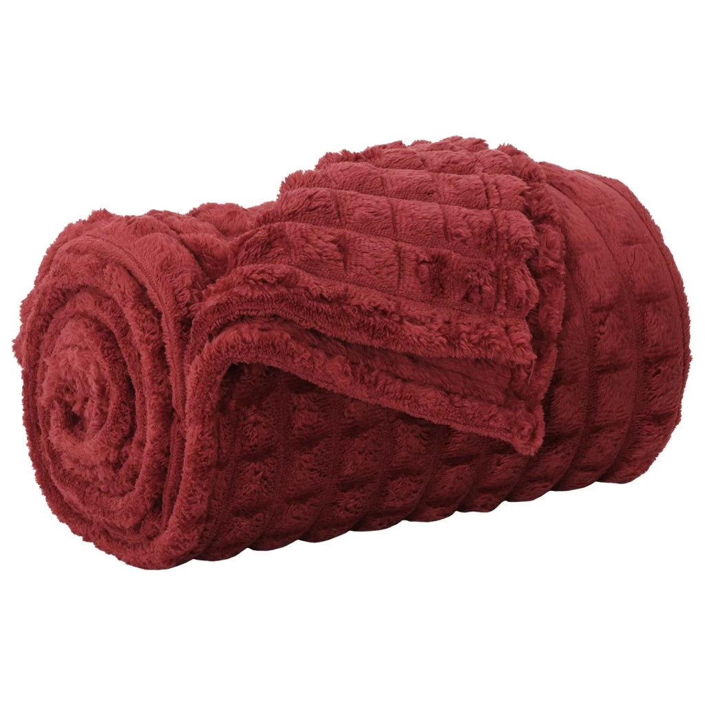 Coperta Rosso Bordeaux 270 x 240 cm Panno