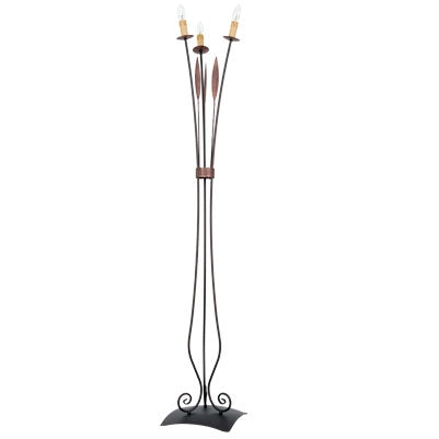 Lampada da terra a candeliere rame 3xE14 Loara Luminex
