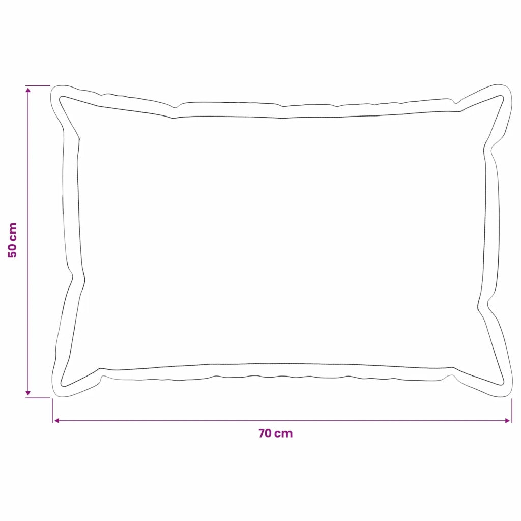 Federa 6 pcs HOUTEN Nero 50 x 70 cm Bouclé 919530