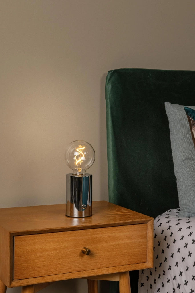 Lampada notturna LED touch VIVO argento Lucide