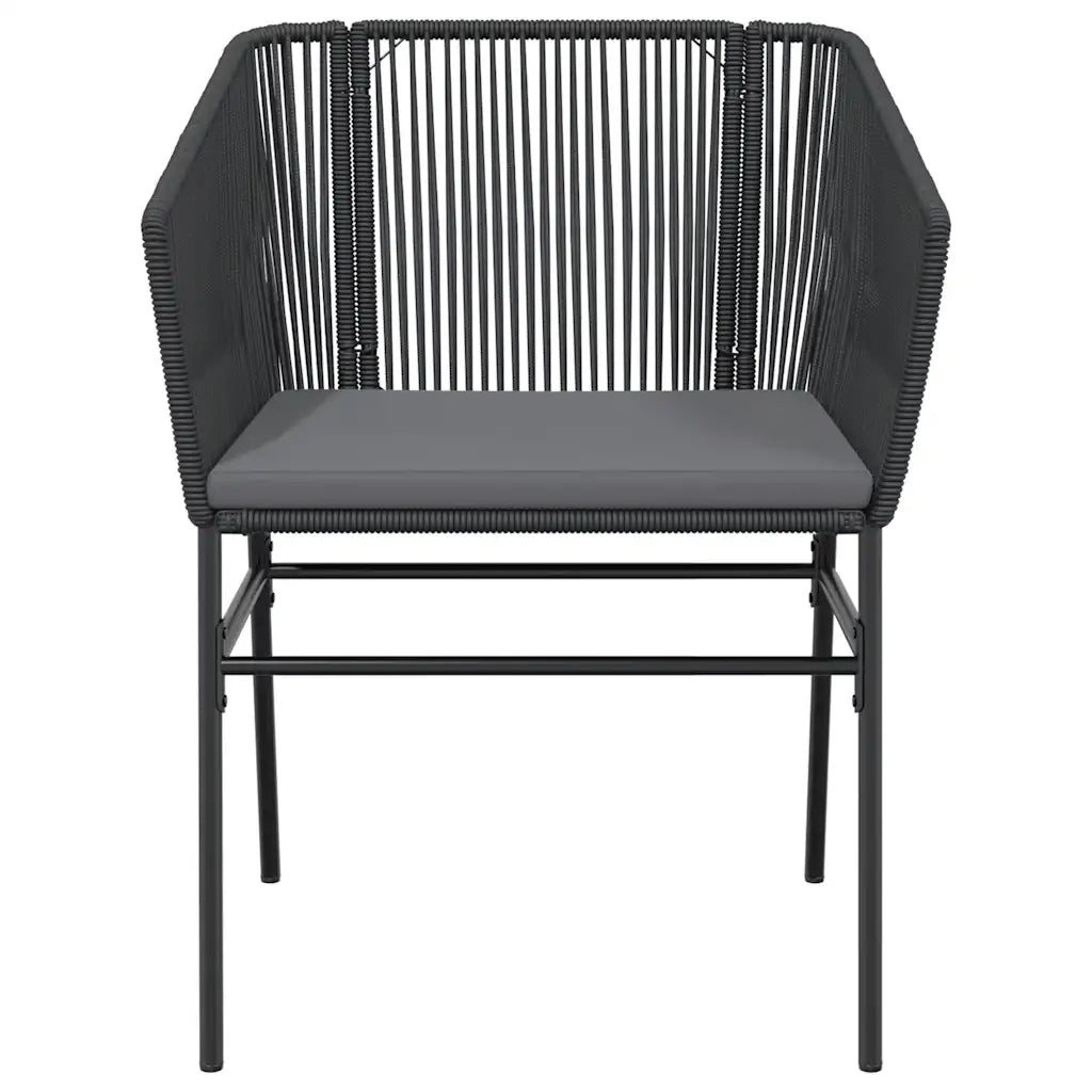Set da Pranzo da Giardino con Cuscini 5 pz Polyrattan Vetro 3334515