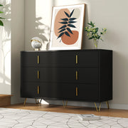 Buffet Moderno - Xylo - 140??40??85 cm - Maniglie Dorate Multispazio