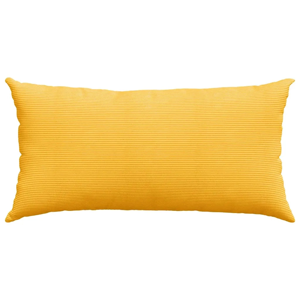 Cuscini da Divano 2 pz-Set di 2 Cuscini per Sofa Giallo Chiaro 80 x 40 cm