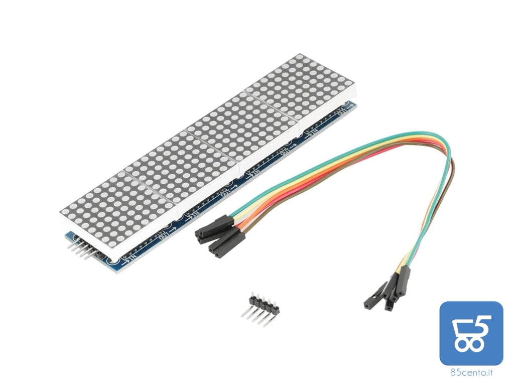 4 in 1 LED DOT Matrix Modulo Display MCU Control kit fai da te con 5 pin Line
