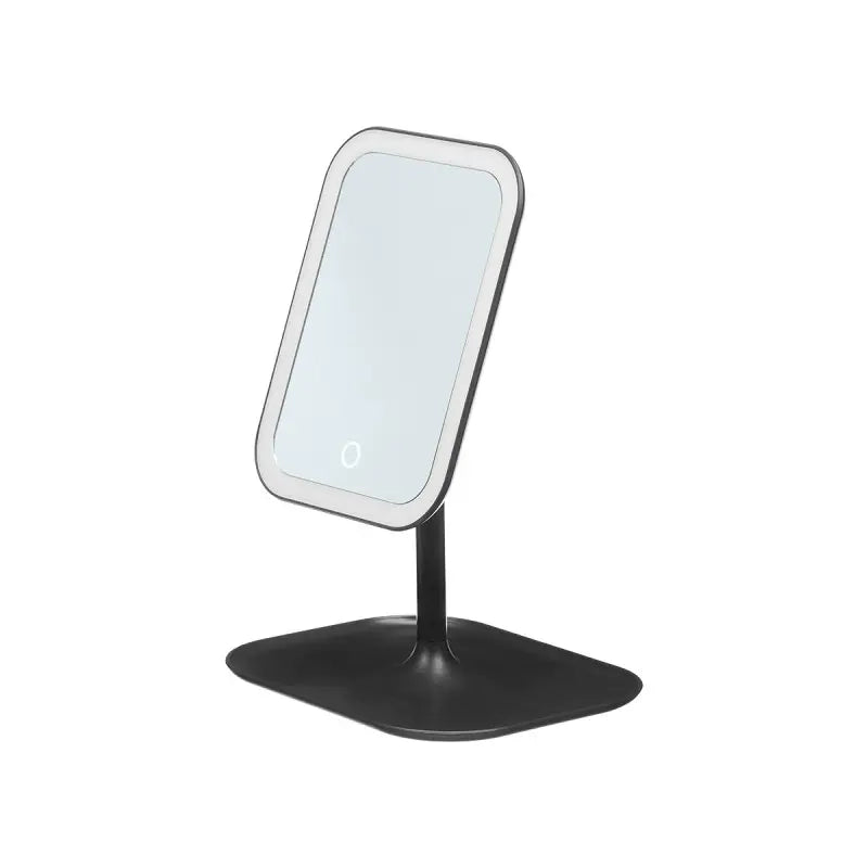 Specchio a led nero cm 29x16,5x6h