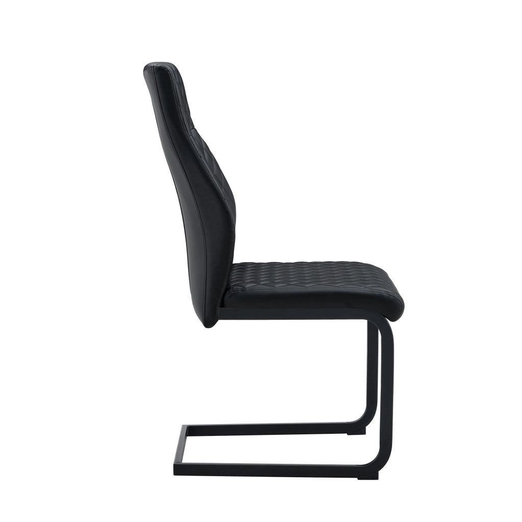 Set Tavolo Rotondo e Sedie da Pranzo ¨C Xylo ¨C Piano MDF, Gambe Metallo Nero, Schienale Rombi