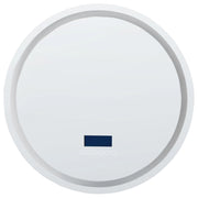 Specchio da bagno a LED argento rotondo con altoparlante Bluetooth 60 x 60 cm stile elegante