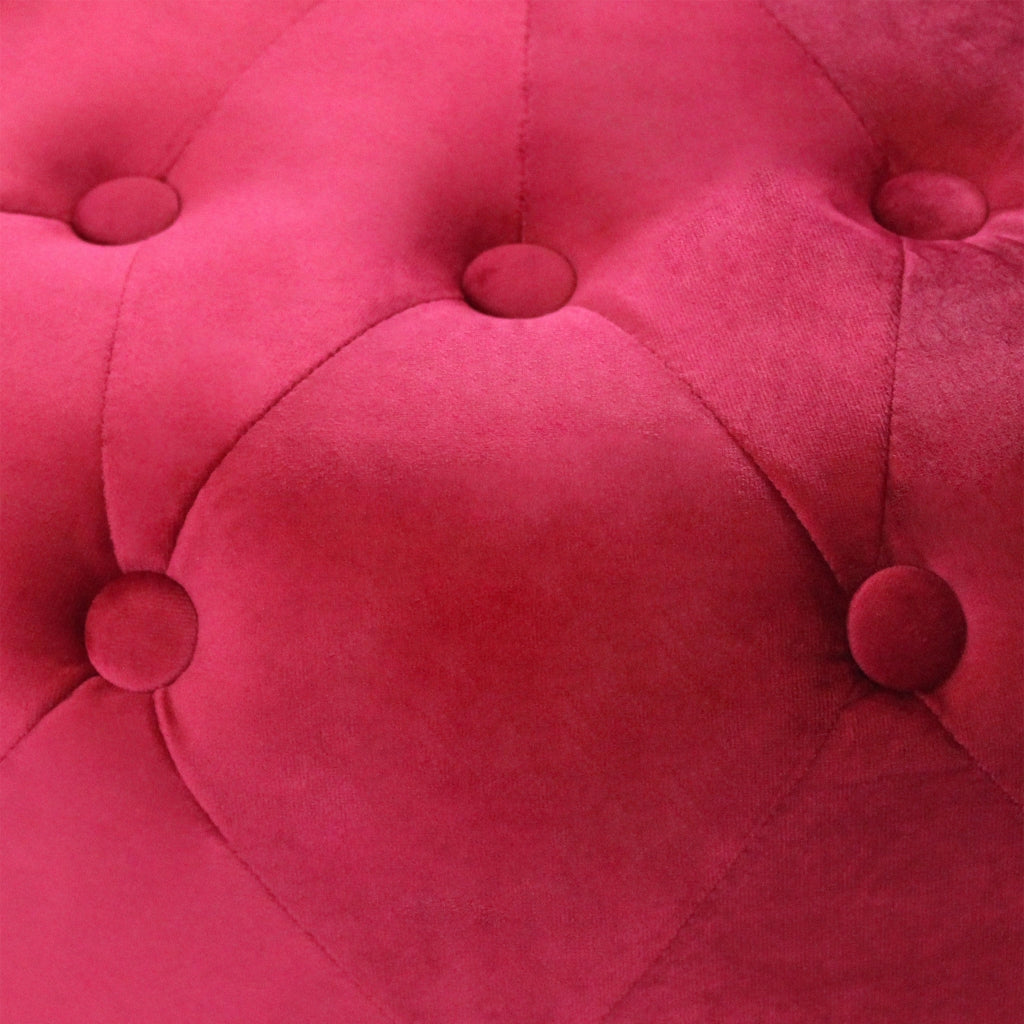 Pouf contenitore rotondo in velluto -  PASCAL