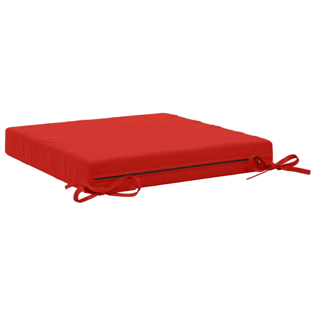 Cuscini per Sedia in 4 Pezzi SOEST 4 pz 100% Poliestere Rosso 944407