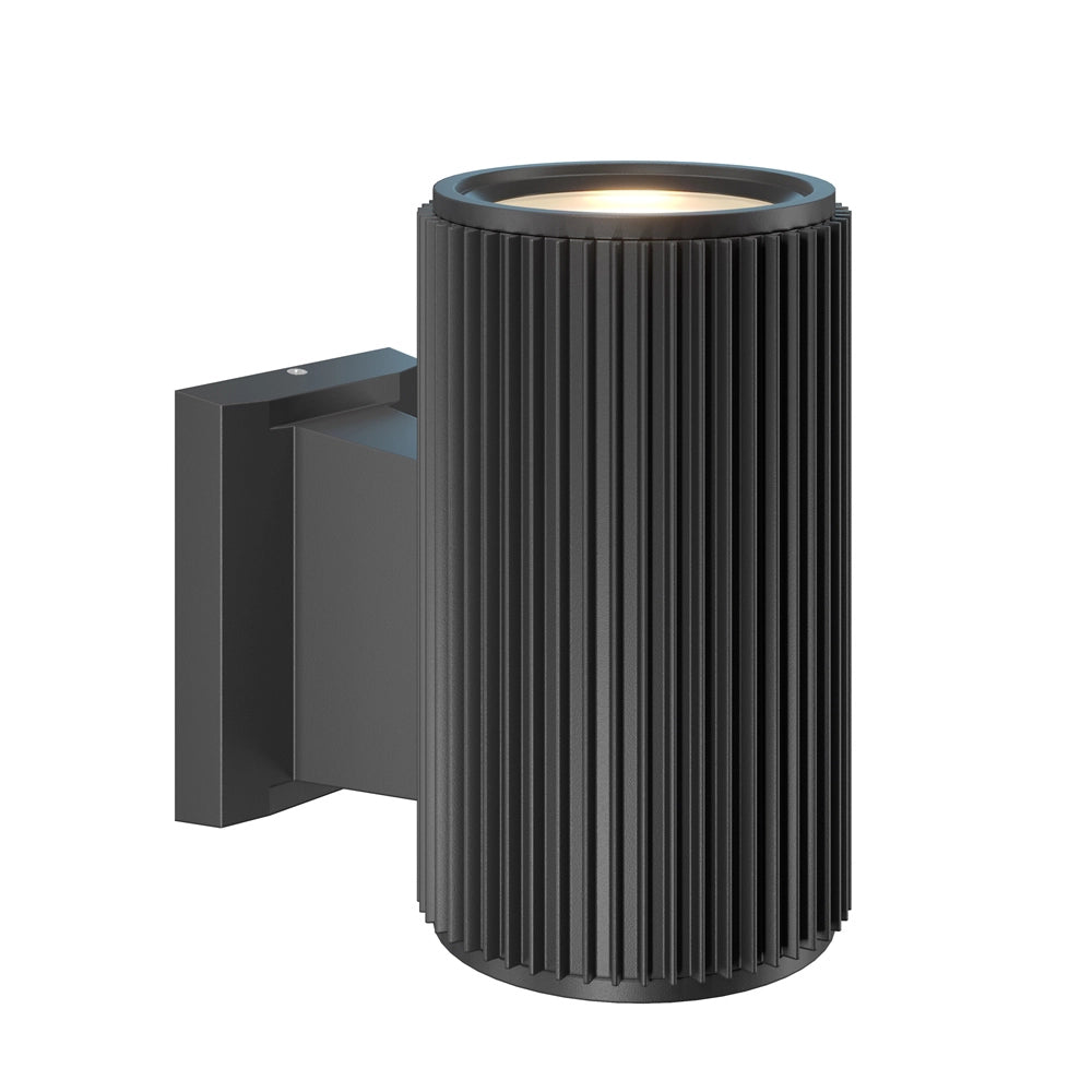 Lampada Da Parete Moderna Da Esterno Metallo Nero Luce1E27 60W Ip54