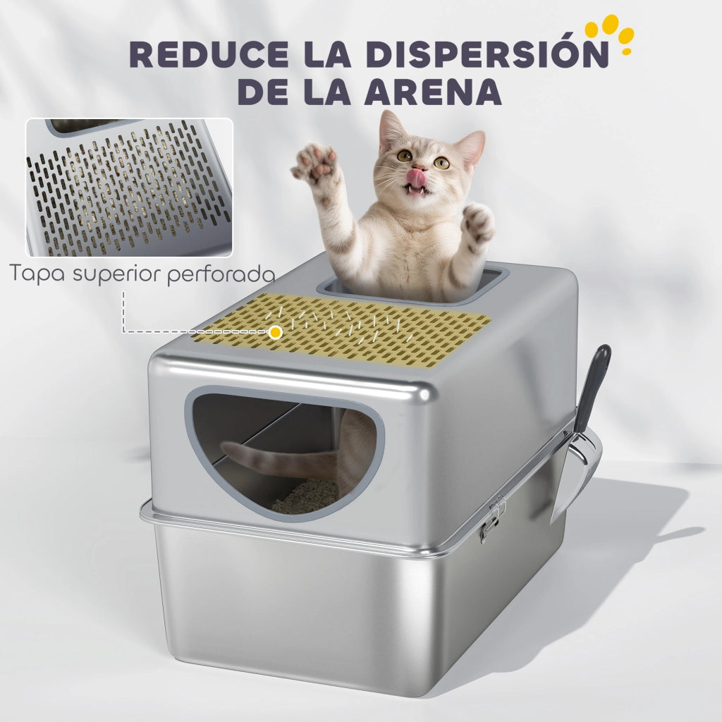 Arenero per Gatti ¨C Minimal ¨C Acciaio Inox XL