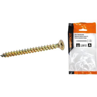 VITE TRUCIOLARE TSP ZINCATA GIALLA SELF WORKIT - CAVA PZ FILETTO INTERO MM 4,0X30 CF=PZ 32- 5 confezioni